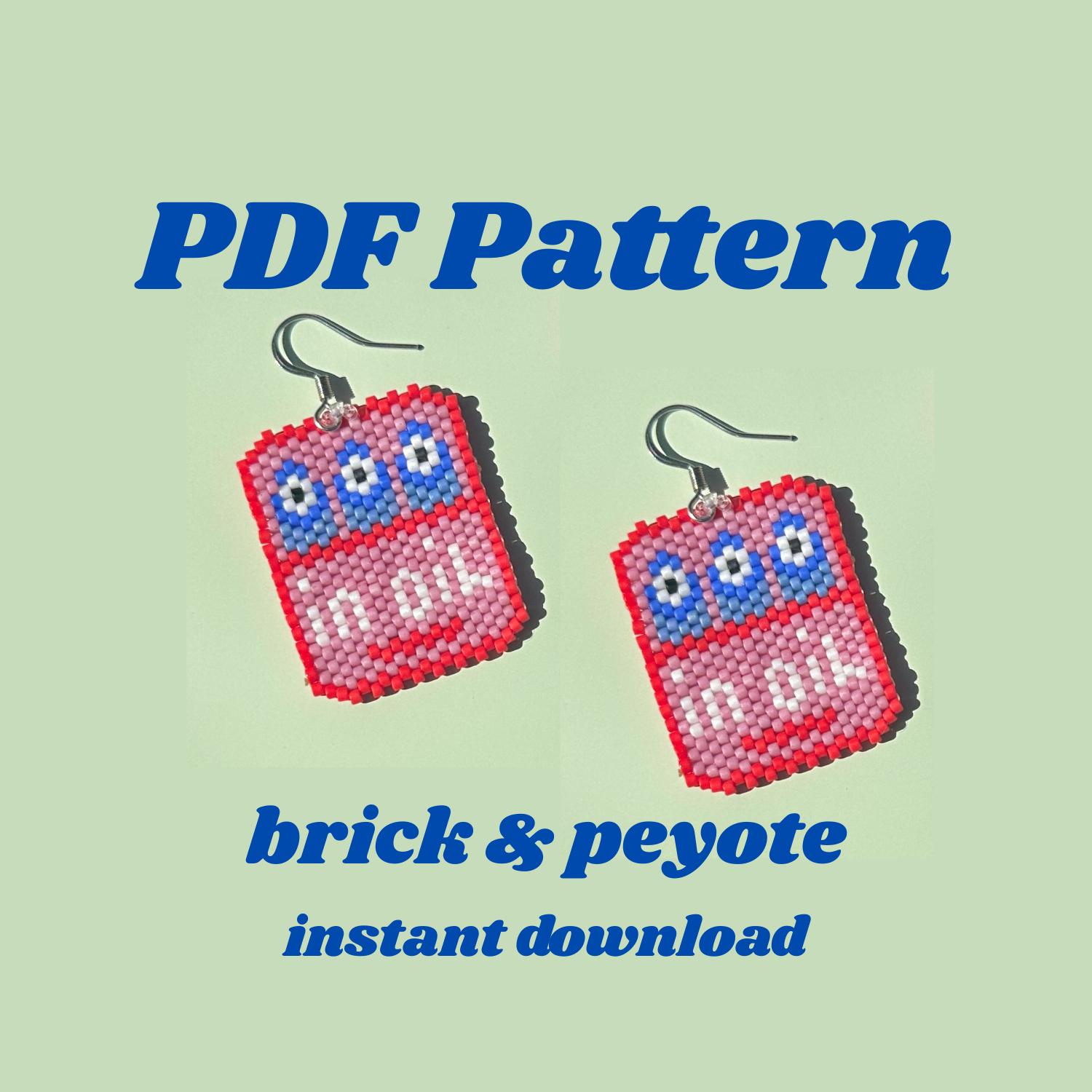 sardine bead pattern | tinned fish bead pattern | fish pattern | food bead pattern