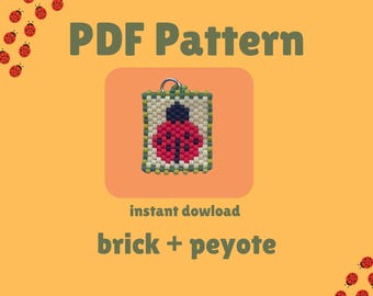 lady bug bead pattern | stamp bead pattern