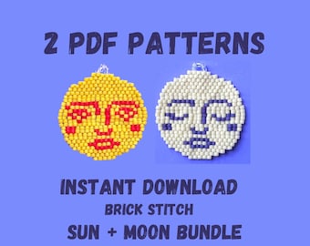 sun + moon bead pattern | pattern bundle
