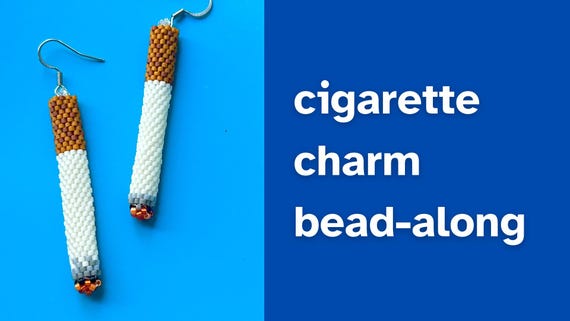 Beaded Cigarette Charm| Instant Download