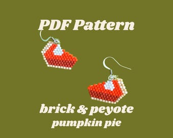 pumpkin pie bead pattern| fall bead patterns | thanksgiving bead patterns