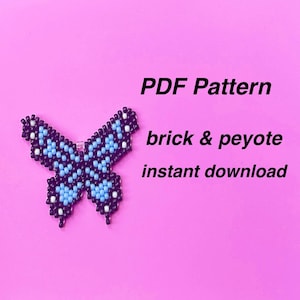 bead pattern, Butterfly bead Pattern , Peyote bead pattern , monarch bead pattern, moth bead pattern