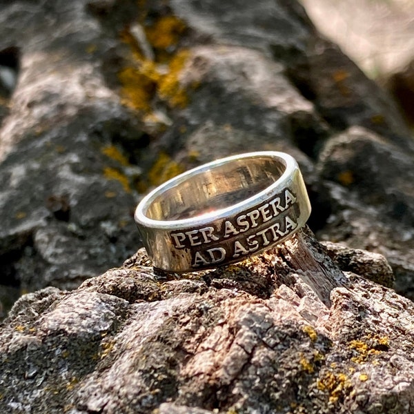 Per Aspera Ad Astra Rings - Etsy