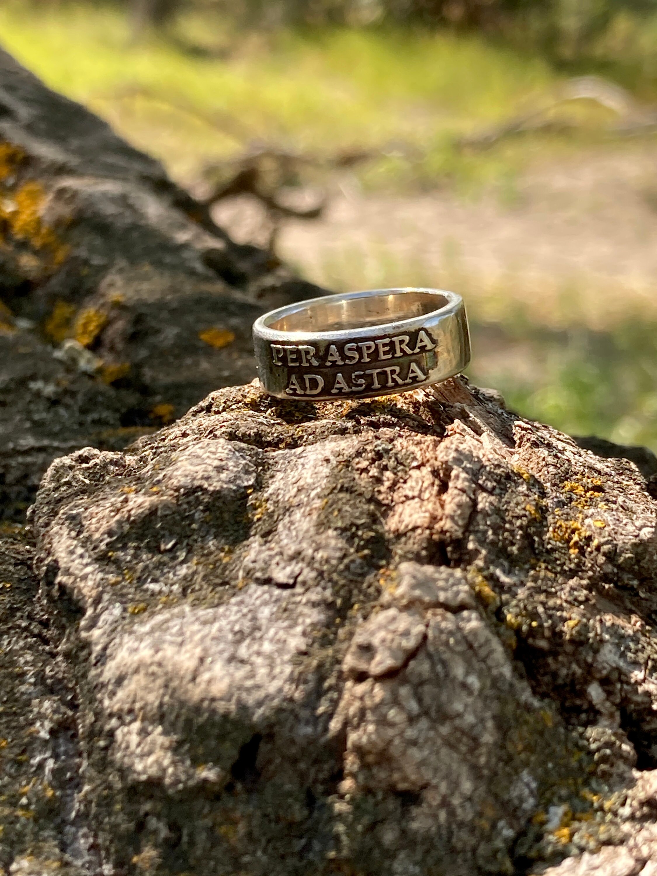 Per Aspera Ad Astra Ring Through Hardships to the Stars - Etsy