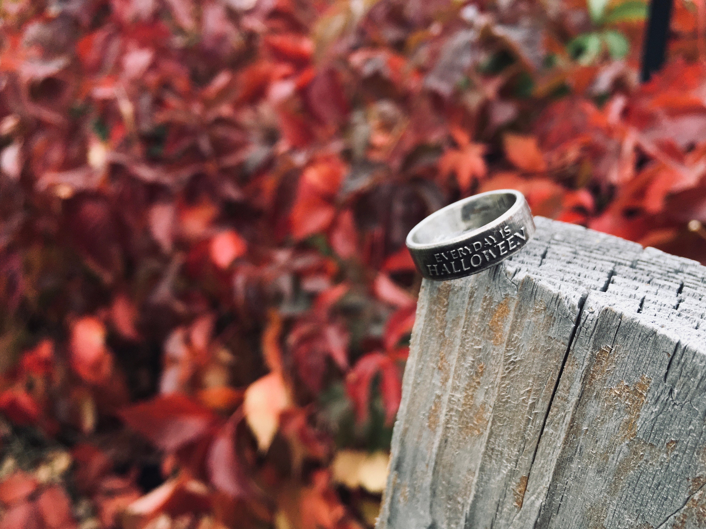 Halloween Ring Everyday is Halloween Ring / Womens Rings Mens - Etsy