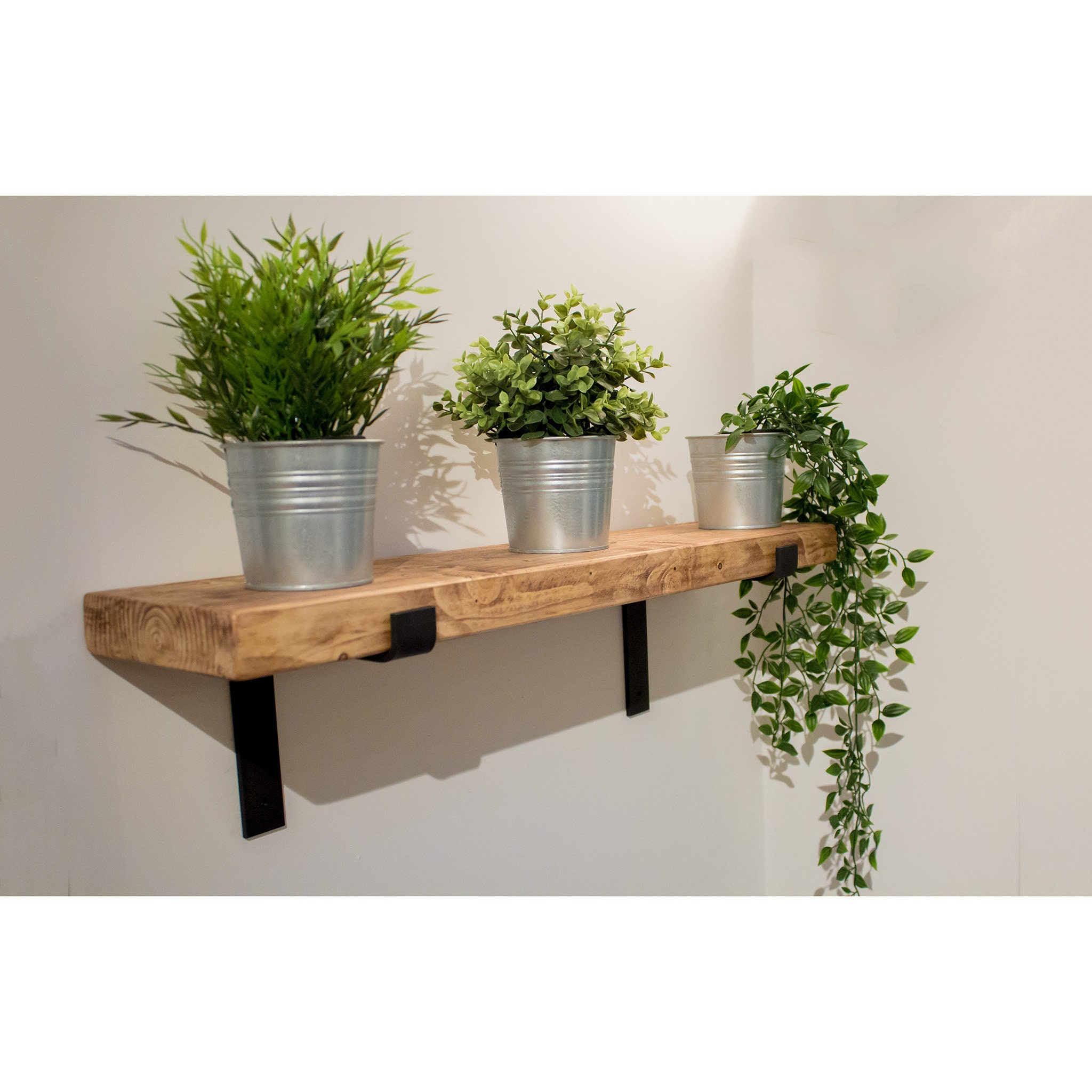 Chunky Rustic Wood Shelf only 5cm Thick / 20cm Deep Etsy