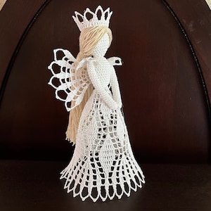Crocheted Christmas Angel Tree Topper Pattern (PDF Download)