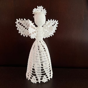 Crochet Christmas Angel Tree Topper: 10&quot; Vintage Ornament (PDF Pattern)