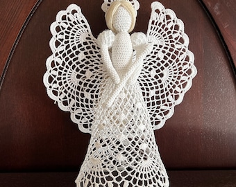 Crochet Christmas Angel: 12-13" DIY Tree Topper (PDF Pattern)