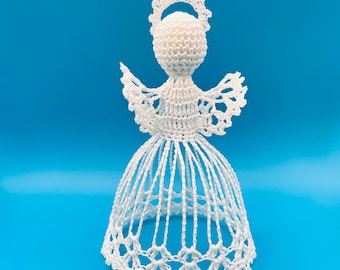 Handmade Crochet Angel | Elegant Christmas Decoration & Gift