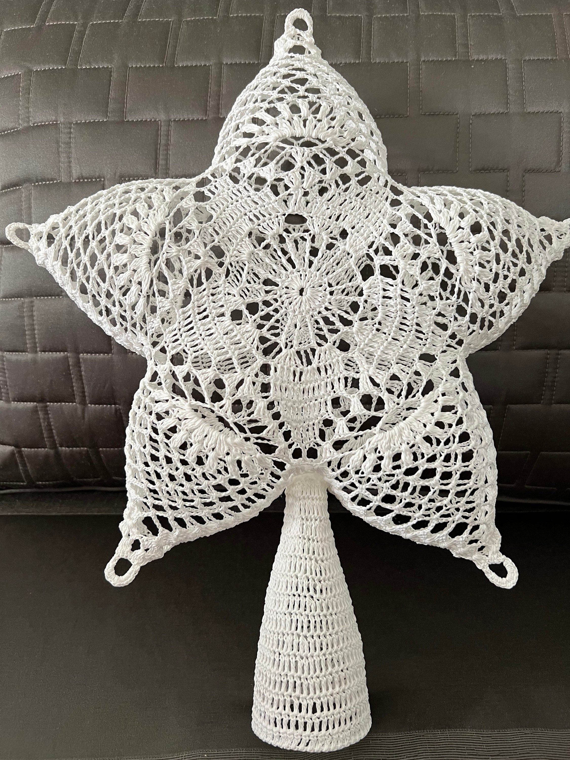 PDF Pattern 5point Star Christmas Tree Topper Crochet Unique Etsy