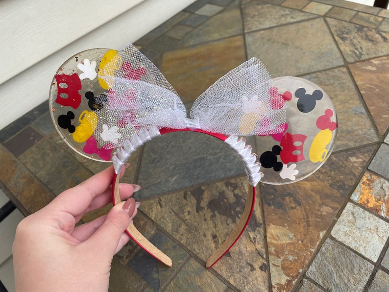 Mickey Mouse Themed Resin Headband Ears. - Etsy