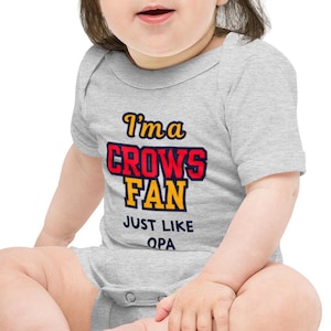 Baby Romper & Toddler Tee Personalised | AFL Adelaide Crows Inspired Fan Gift | Custom Name Design for Newborn or Toddler | Footy Gift