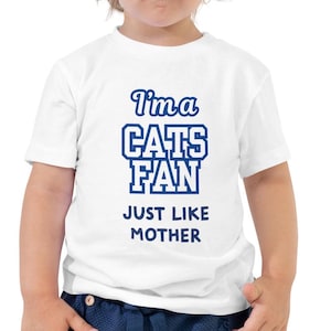 Baby Romper & Toddler Tee Personalised | AFL Geelong Cats Inspired Fan Gift | Custom Name Design for Newborn or Toddler | Footy Gift