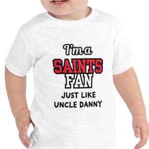 Baby Romper & Toddler Tee Personalised | AFL St Kilda Saints Inspired Fan Gift | Custom Name Design for Newborn or Toddler | Footy Gift