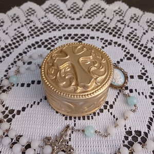 Circle Ceramic Rosary Box