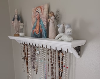 13-Hook Rosary Hanger Shelf