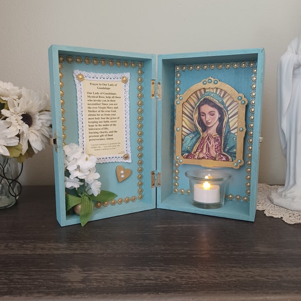 Our Lady of Guadalupe Plaque Box Shrine