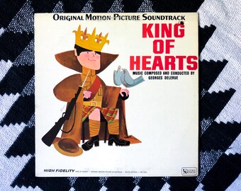 King Of Hearts Original Motion Picture Soundtrack 60s RARE Retro George Delerue Album Vintage LP Cult Classic