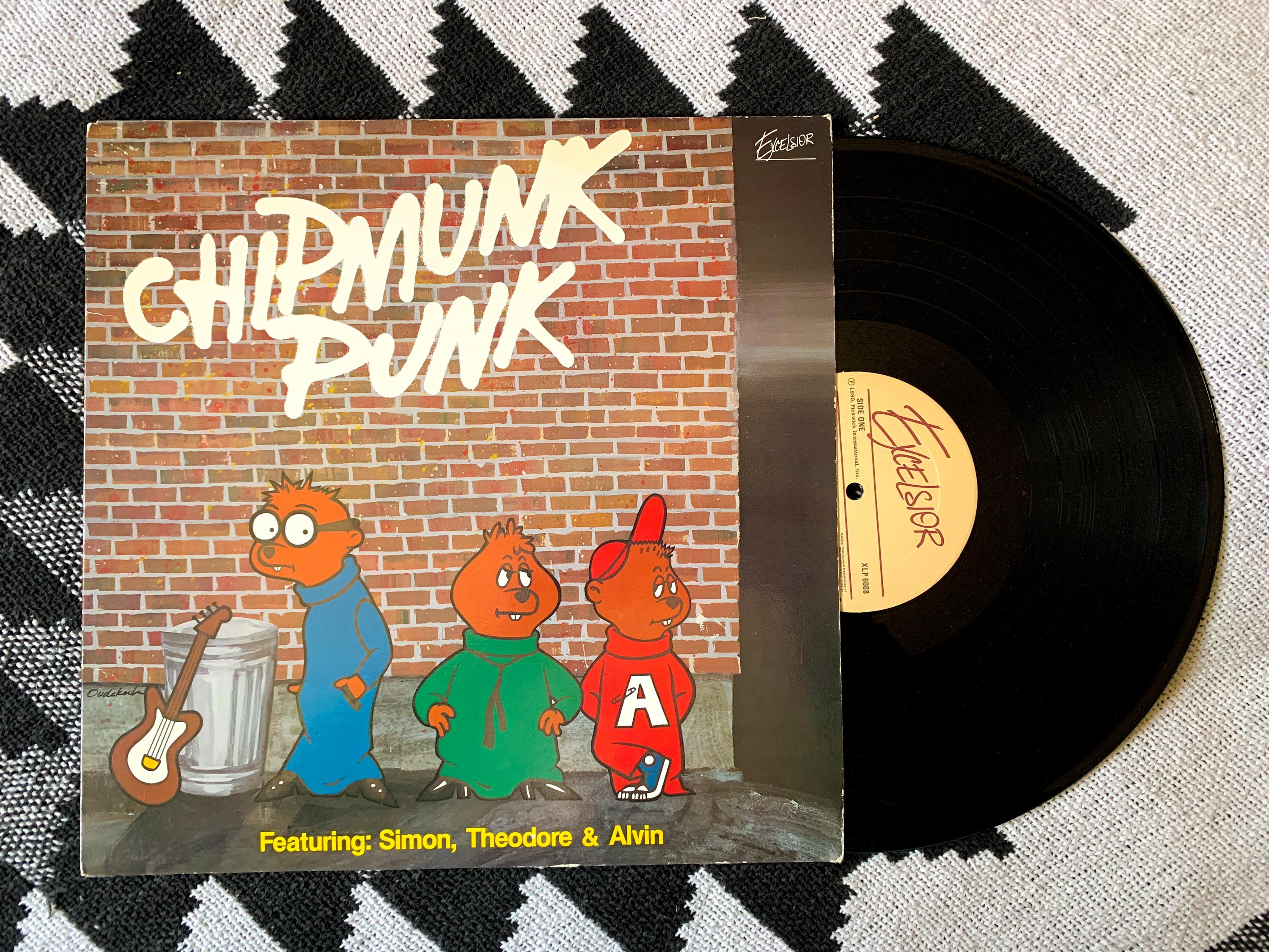 Alvin y The Chipmunks Chipmunk Punk Vinyl Record 80s Call Me Etsy