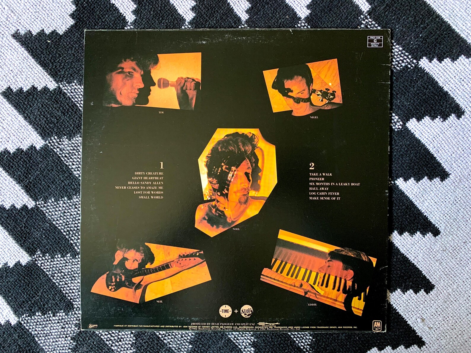 Split Enz Time and Tide Vinyl Record Dirty Creature Six Months Etsy