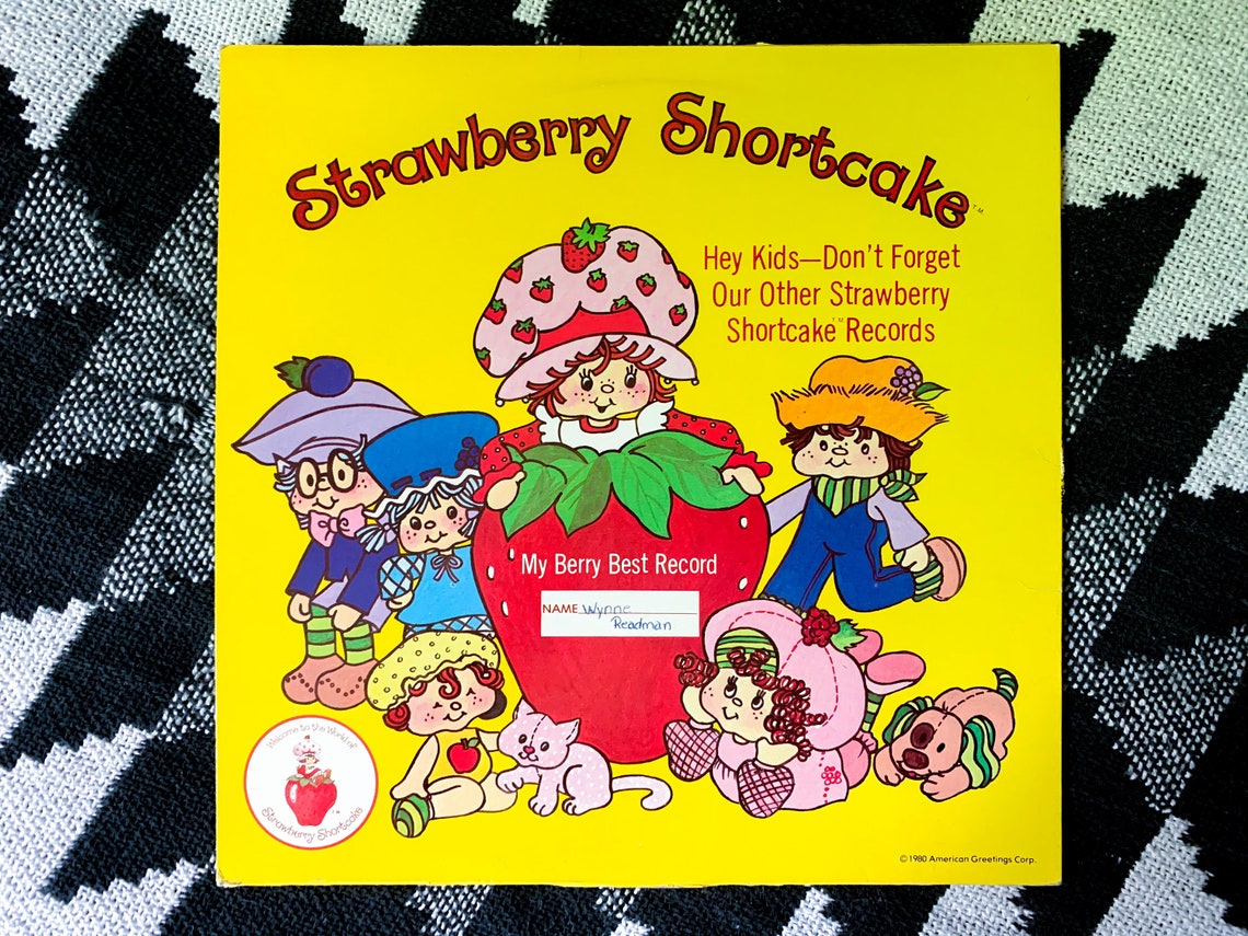 Strawberry Shortcake Sweet Songs Vinyl Record RARE '80s Etsy