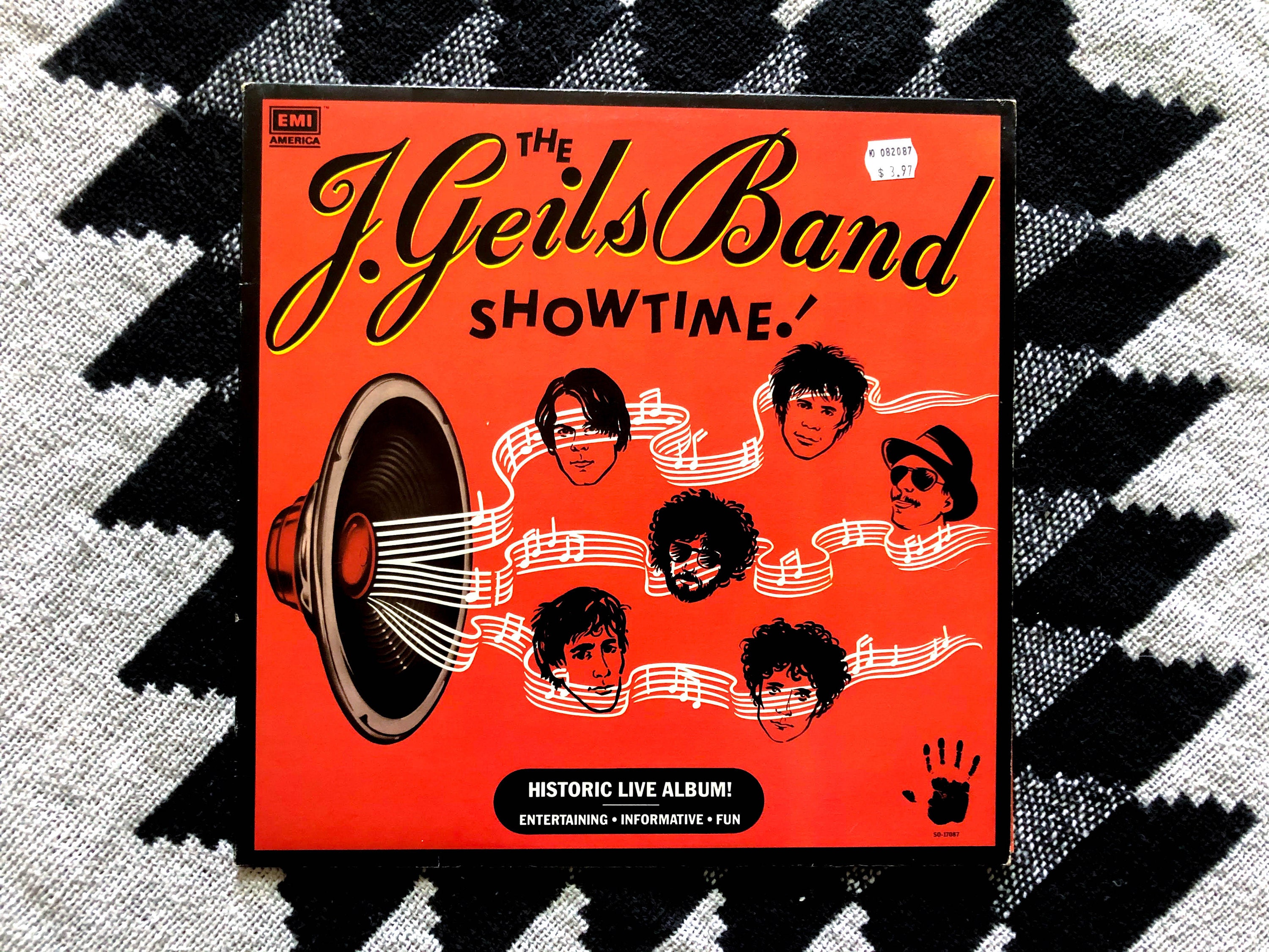 J Geils Band Showtime Vinyl Record Live Album Classic Rock Etsy