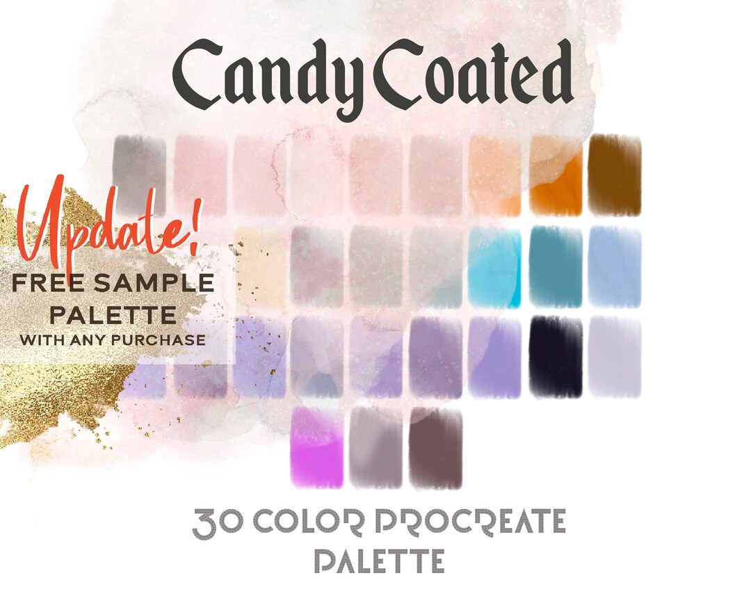 Candy Coated Procreate Color Palette / Instant Download / Digital ...