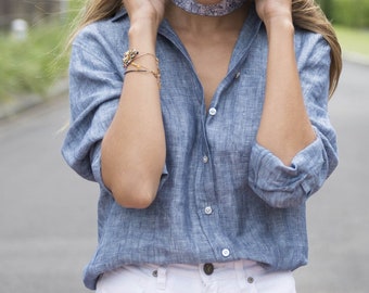 womens linen shirts online