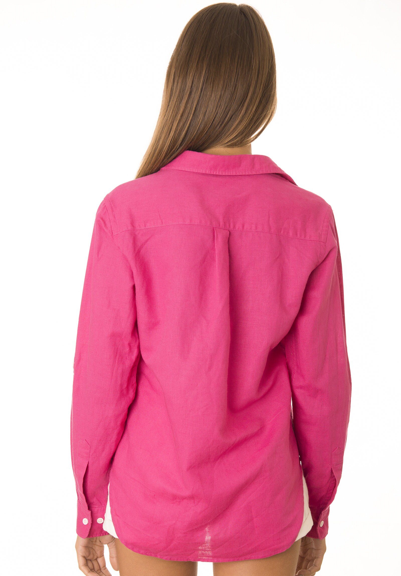 Linen Shirt Women Hot Pink Fuchsia Linen shirts Linen Blouse Etsy