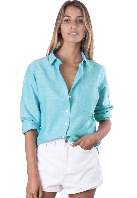 aqua blouse womens