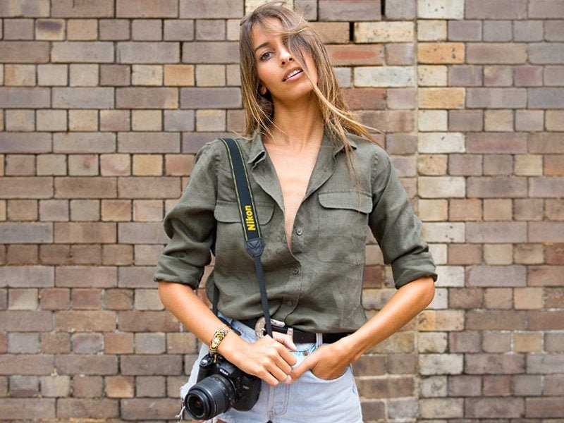 Linen Shirt Women, Green Linen shirt,  100% linen, Linen Blouse, Line…