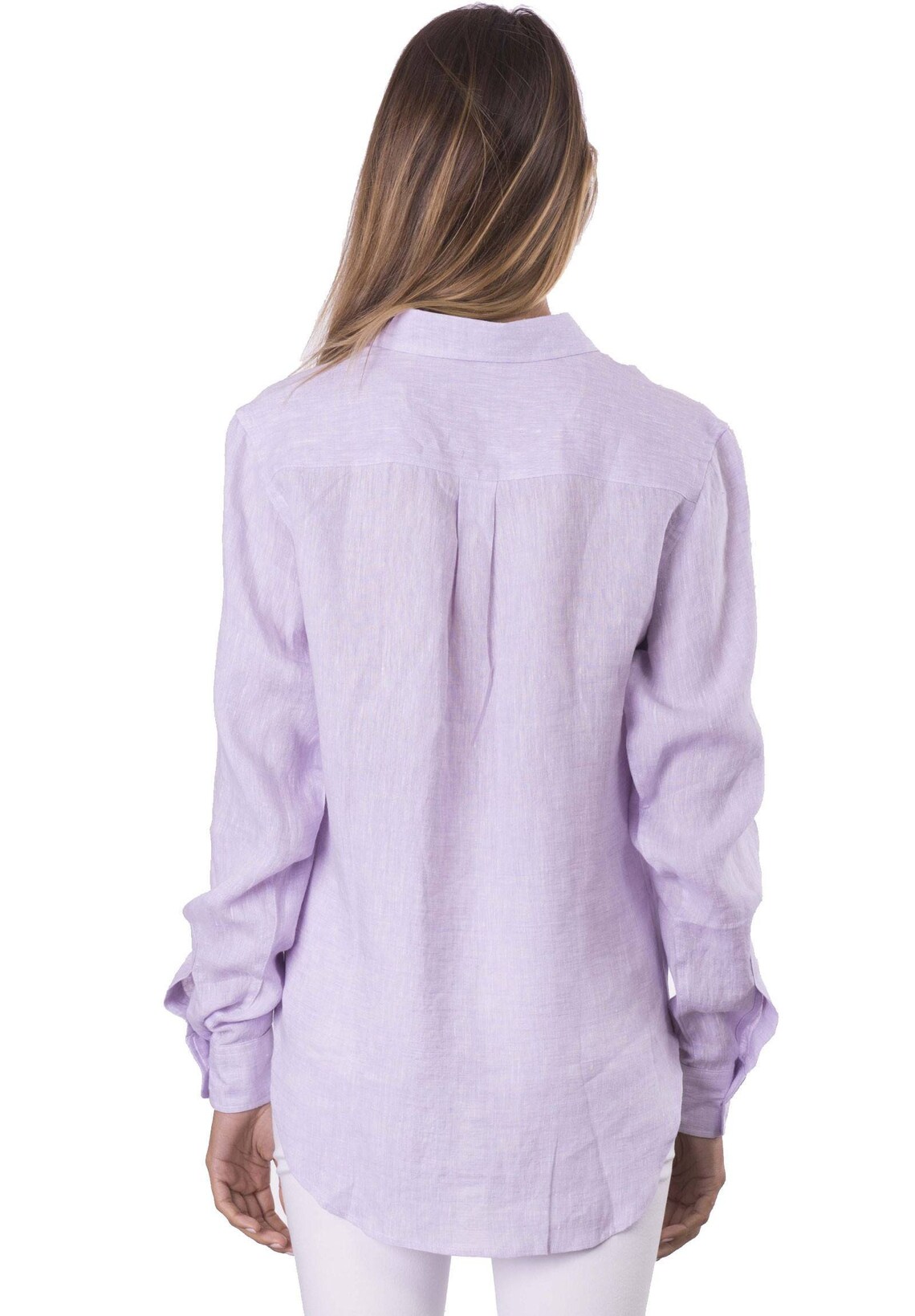 Womens linen Shirt Lilac Linen Shirts Linen blouse Linen Etsy