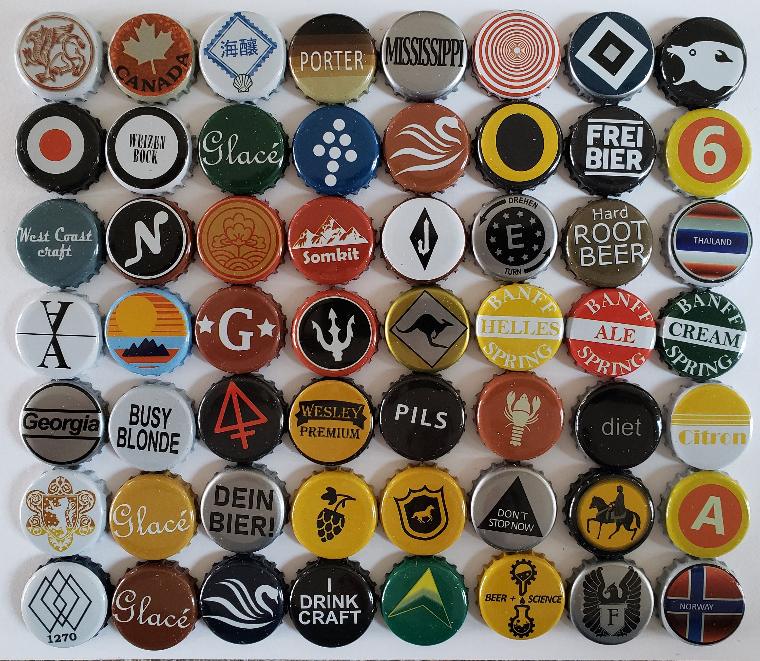 500 Mixed Beer Bottle Caps HUGE VARIETY Etsy