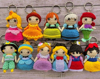 Disney Princess Keychain, Princess Keychain, Ariel Keychain, Disney Keychain, Disneyland Keychain, Rapunzel Keychain, Mulan Keychain, Belle