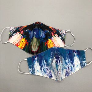 Reusable Face Mask | Cotton Face Mask | Washable Face Mask | 100% Cotton lining | Water- repellent | 3-layer | Custom Design |