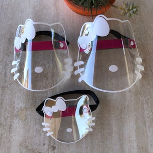 Cat Face Shield Kitty Face Shield Clear Face Shield Cute Face Shield Anti Splash Durable PPE image 1