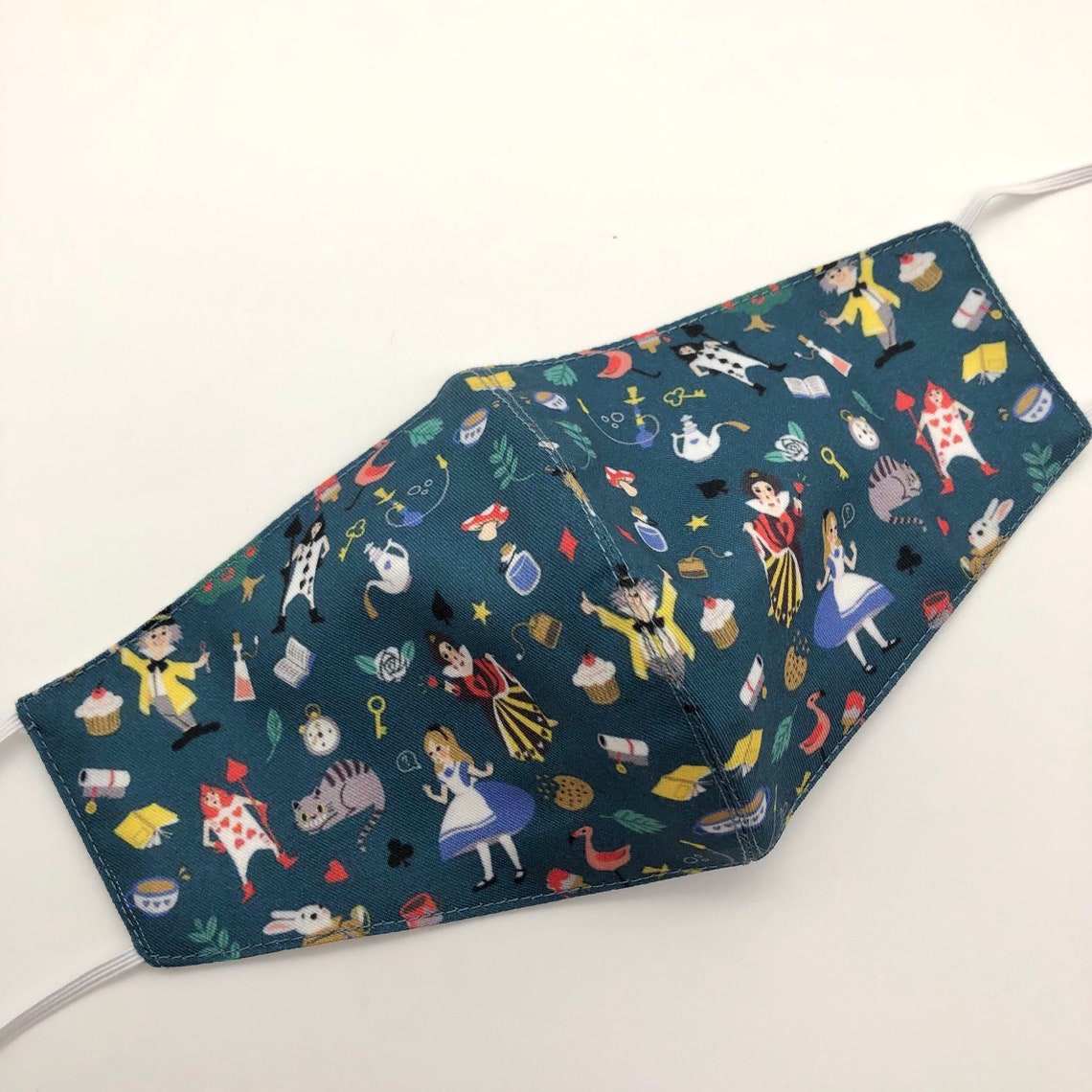 Alice in Wonderland Face Mask Disney Cotton Face Mask Cotton Etsy