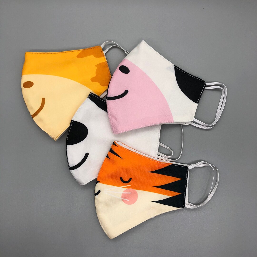 Halloween Face Mask, Funny Animal Face Mask, Washable Face Mask, 100% ...