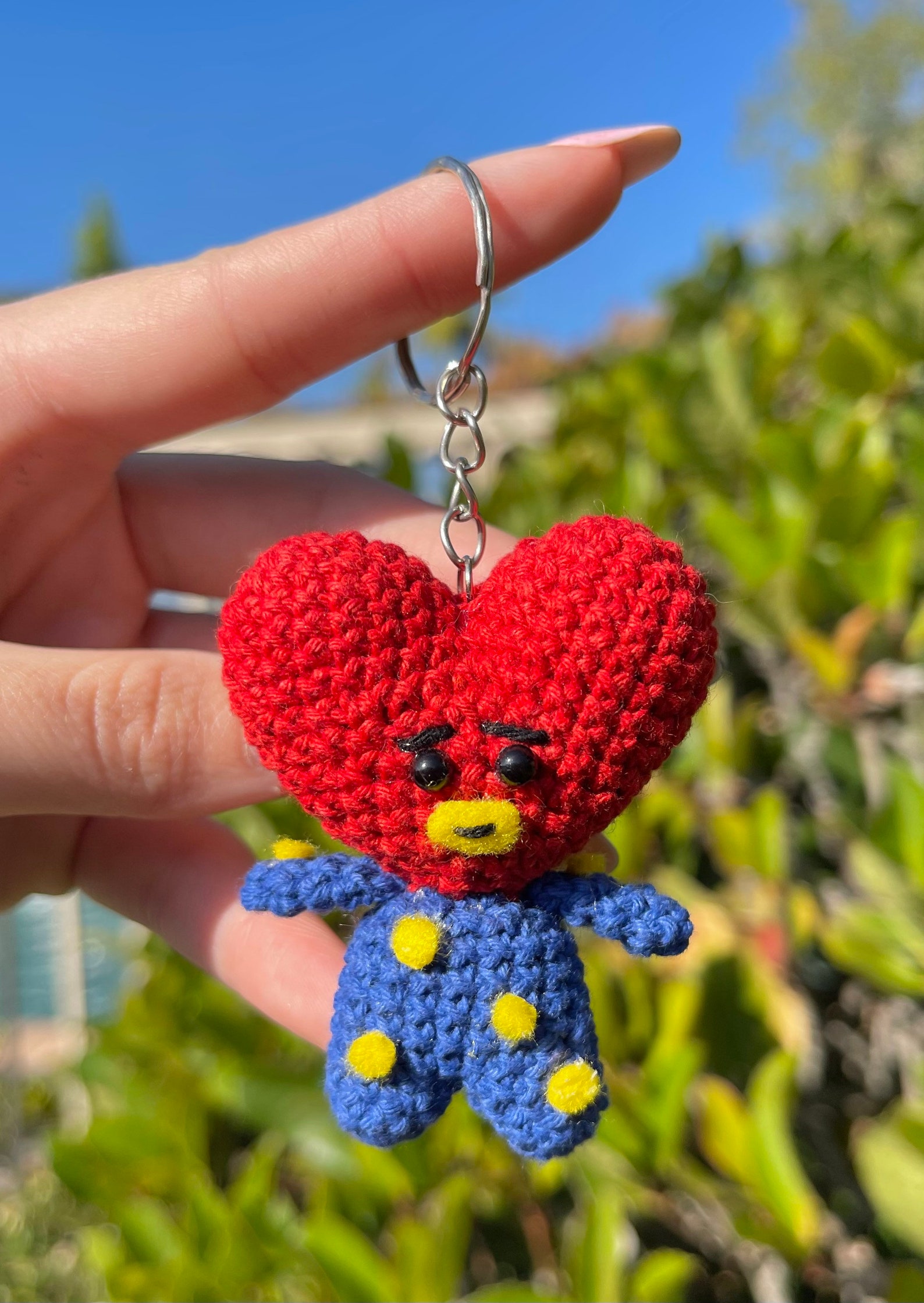 Bts Keychain Bts Charm Crochet Bts Keychain Bts Merch Army Etsy