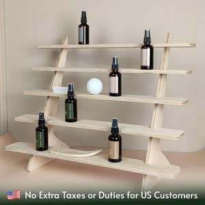 Wood Display Rack, Craft Show Display, Retail Shelf, Craft Fair Stand, Soap Display Stand, Wood Display Stand, Fragrance Display Shelf