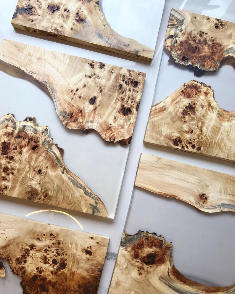 Live Edge Cutting Board,epoxy Cutting Board,resin Cutting Board,maple