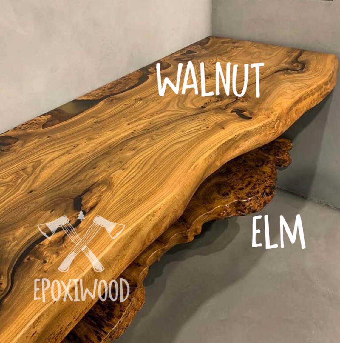 Live Edge Hanging Shelffloating Wood Shelflive Edge Floating Etsy