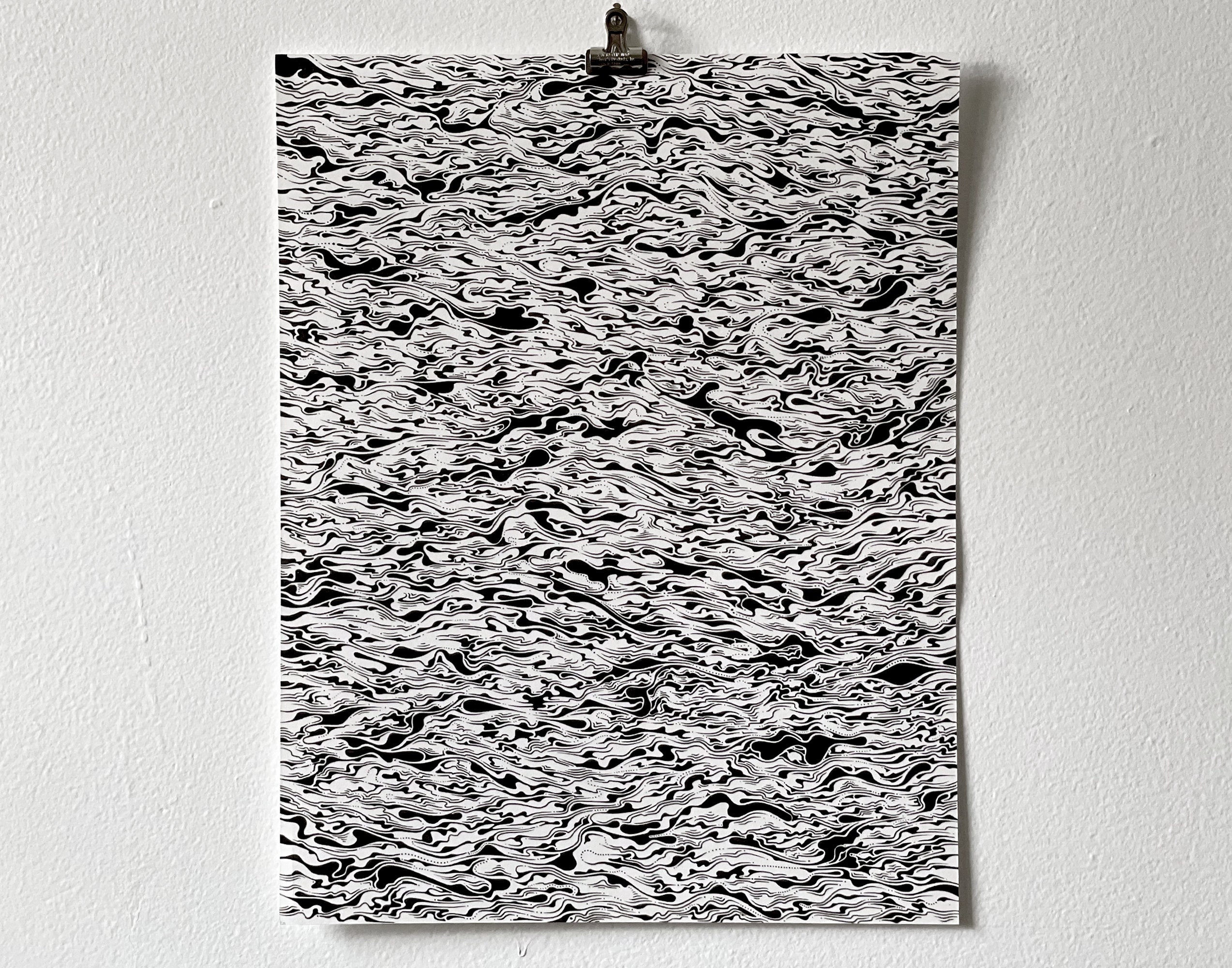 Silt Sifting 11x14 ORIGINAL DRAWING Etsy