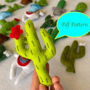 Felt Cactus Sewing Tutorial: DIY Plushies Pattern (PDF Pattern)
