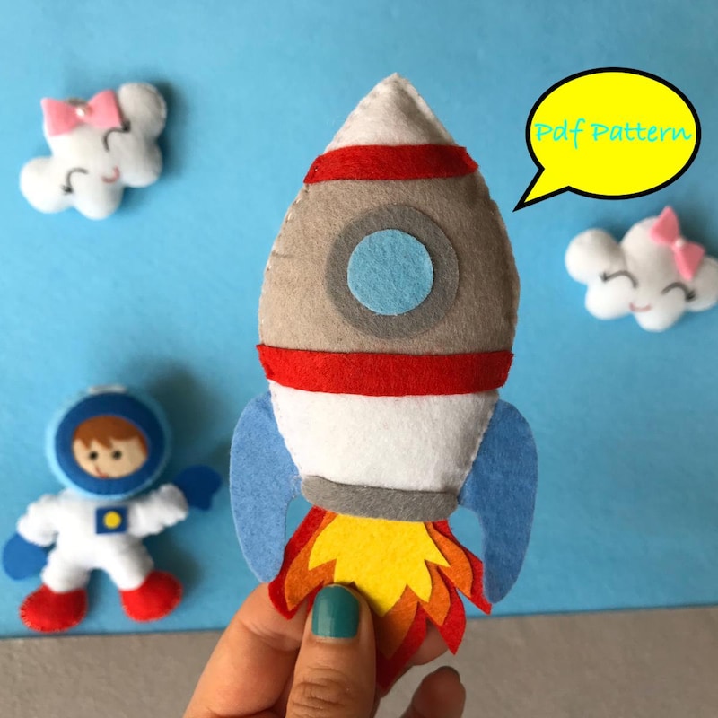 Felt Rocket - Etsy UK