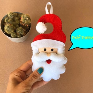 Santa Claus Pdf pattern, sewing tutorial, diy plushies, felt