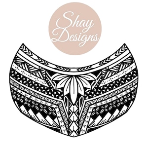 Pacific Islander Tribal Pattern • Polynesian Seamless SVG PNG JPG Clipart • Modern Samoan Design for Crafts, Print & Branding