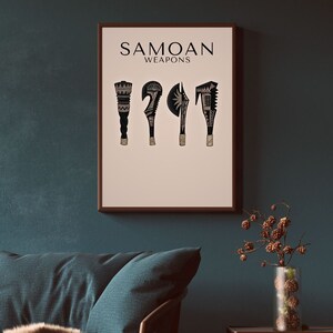 Samoan Weapons - A3 & A4 JPG, PNG and SVG