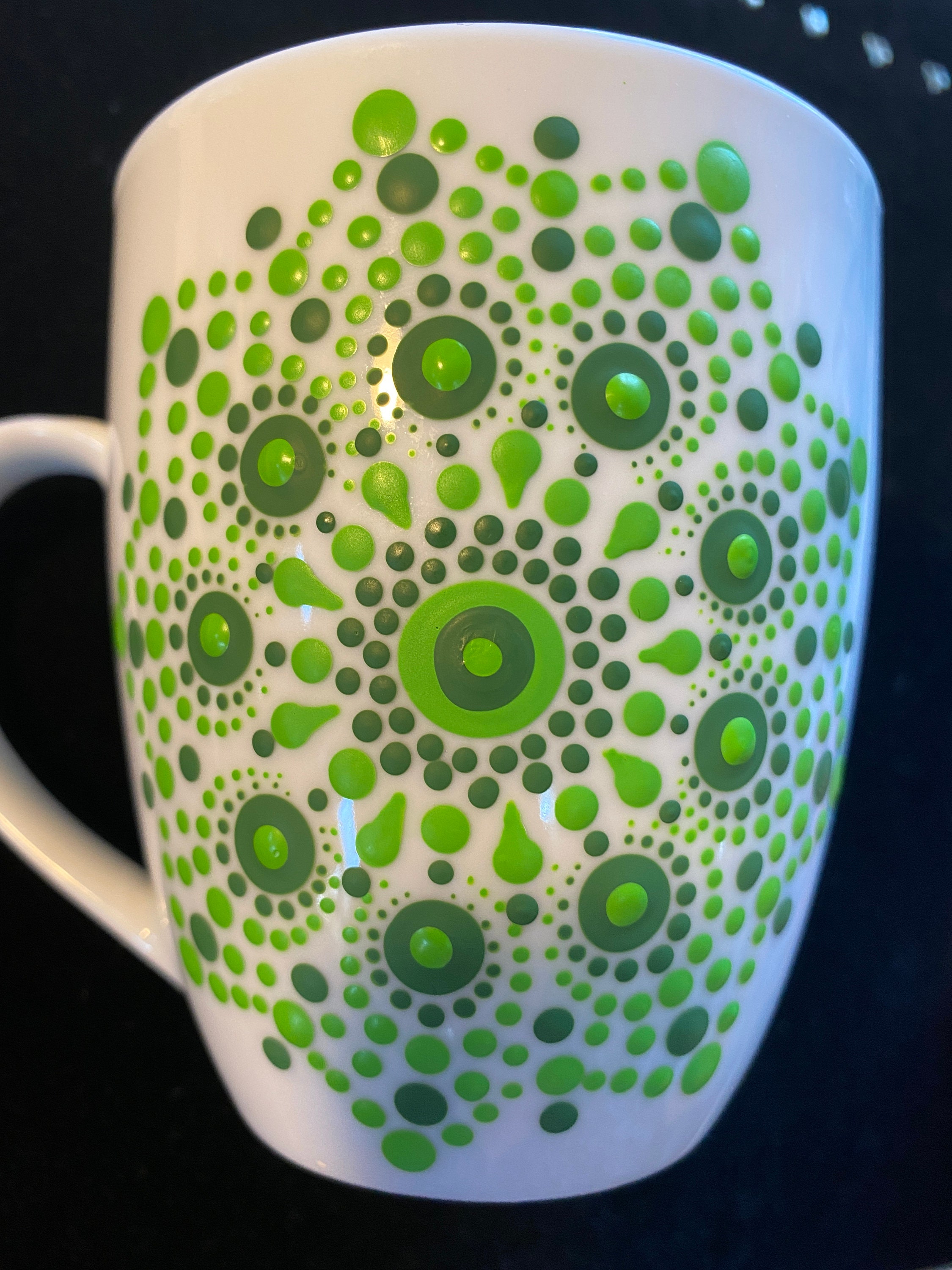 Dot Mandala Downloadable PDF Pattern - Delight - Wrap Around Mug